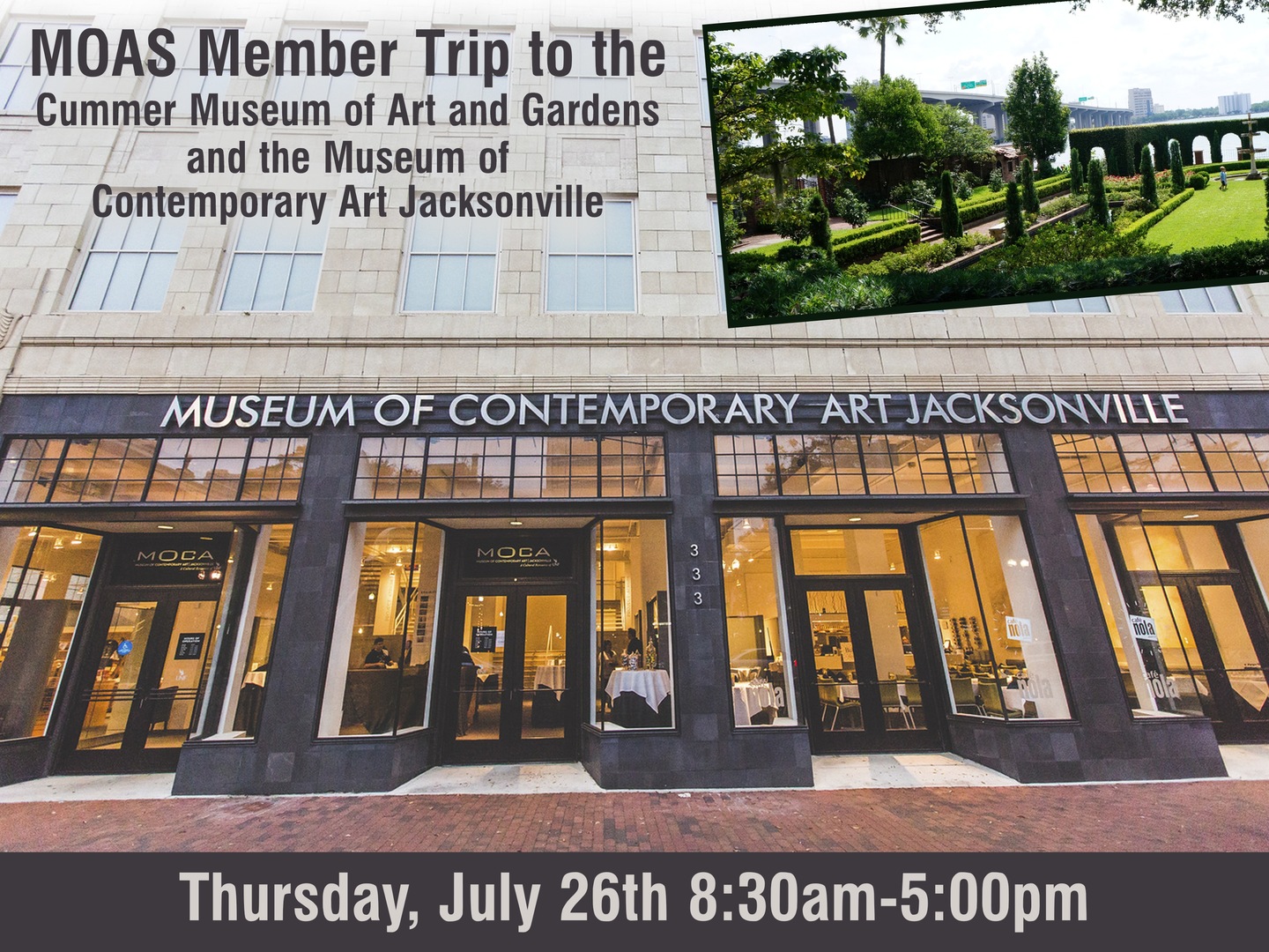 SOLD OUT MOAS Member Trip to the Cummer Museum of Art and Gardens and